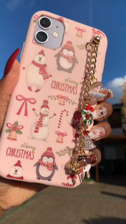 PINK JINGLE-BELL IPHONE CASE ($27)