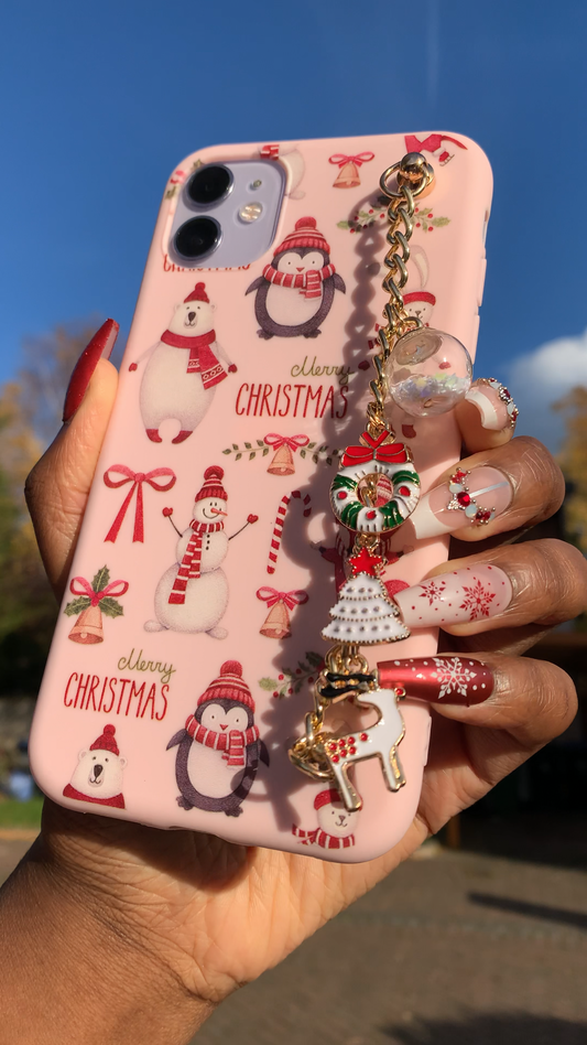 PINK JINGLE-BELL IPHONE CASE ($27)